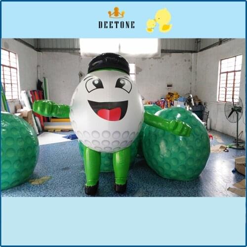 2m high inflatable golf cartoon model, inflatable model advertising model customization