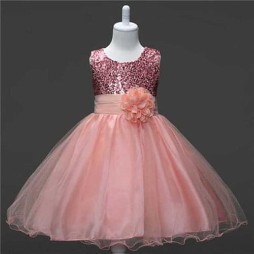New Teenage Girl Dress 2018 Summer Tulle Flower Princess Dress Little Girls Evening Party Prom Gown Dresses Girls Kids Clothing