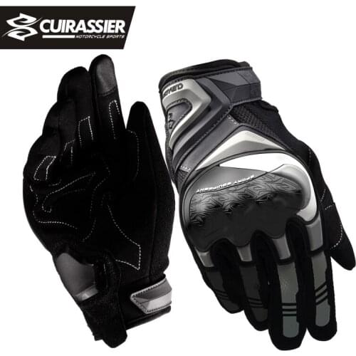 Cuirassier Motorcycle Gloves Men Touch Screen Breathable Motobike Riding Moto Protective Gear Motorbike Motocross Gloves Summer