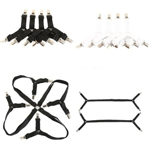 New Type Adjustable Elastic Bed Sheet Clip Mattress Cover Corner Holder Clip Fasteners Straps Grippers Elastic Hook Multi Size