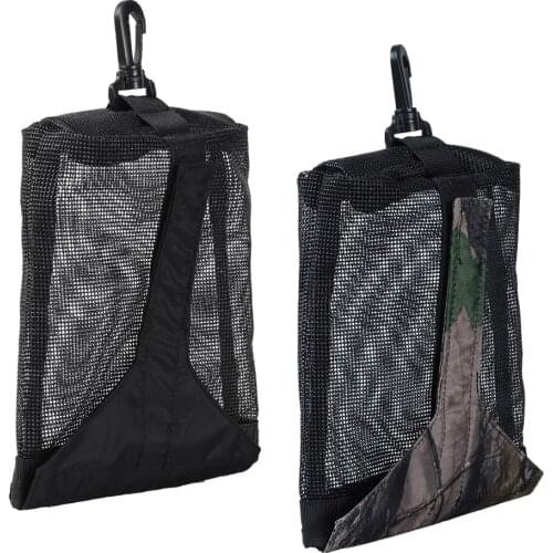 1 Pcs Heavy Duty Mesh Dive Weight Pocket Bag & Clip for Scuba Diving BCD Standard 1" Weight Belt Webbing Strap Black Camo