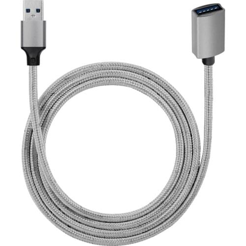 USB 3.0 Cable USB Extension Cable Male to Female Braid Data Cable USB3.0 Extender Cord for PC TV USB Extension Cable 1m
