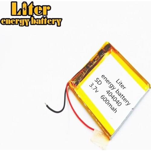 2pcs [SD] 3.7V,600mAH,[404040] Polymer lithium ion / Li-ion battery for TOY,POWER BANK,GPS,mp3,mp4,cell phone,speaker