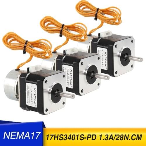3pcs 42 stepper motor 17ha3401 with brake 1.8A 42 large torque stepper motor with band brake 34mm long
