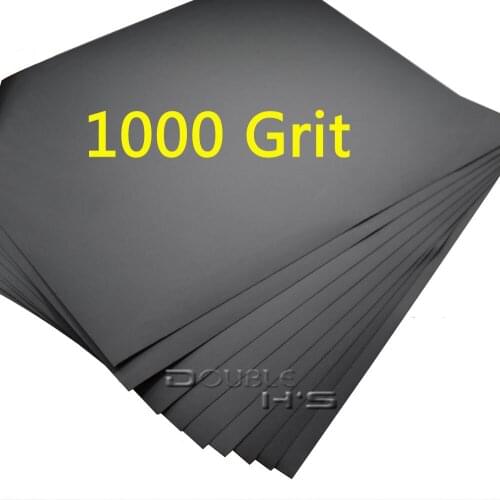 5 sheets / lot 1000 grit Wet and Dry Sandpaper Abrasive Waterproof Paper Sheets