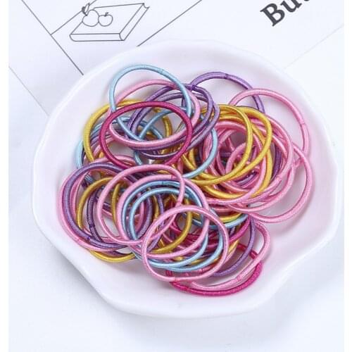 50Pcs Cute Baby Hair Ties Small Hair Ropes Elastic Rubber Bands for Infants Newborn and Toddlers