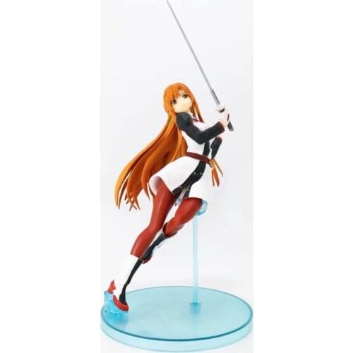 18CM Japanese anime figure Sword Art Online Yuuki Asuna action figure collectible model toys for boys