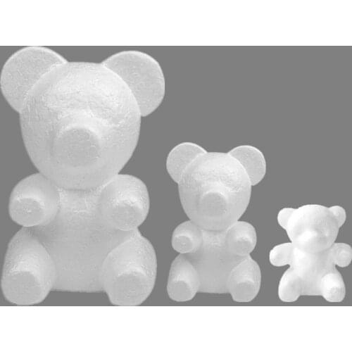 Valentines Day 15cm/20cm/30cm Cute Foam Bear Mold DIY Polystyrene Styrofoam Wedding Birthday Gift for Girlfriend Wife