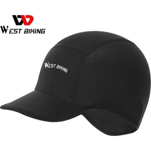 WEST BIKING Sport Skull Caps Summer Anti-UV Winter Warm Cycling Helmet Hat Running Riding Hiking MTB Bike Motorcycle Headwear