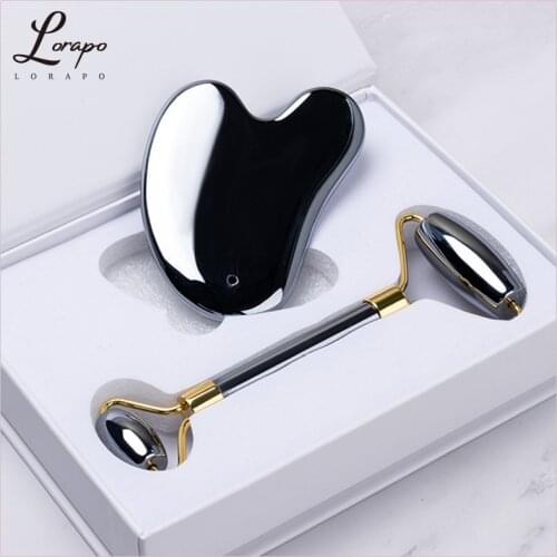 Facial Massager Natural Terahertz Roller Massage Tool Energy Stone Massager Eye Face Neck Scraper Beauty Skin Care Slimming Tool