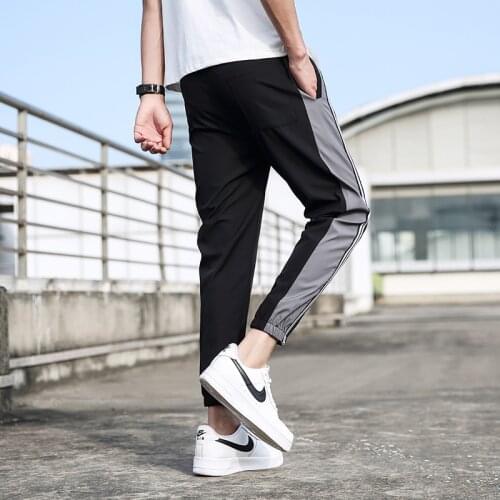 Men Pants 2021 New Summer Foreign Trade Sports Pants Tide Brand Mens Casual Pants Loose-fitting Mens Hip Hop Clothing