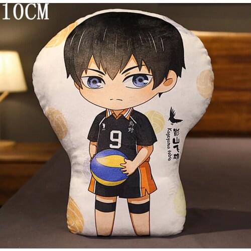 10cm Haikyuu Stuffed Toy Anime Figure Hinata Shoyo Tobio Oikawa Tooru Plush Toys Haikyuu Keychain Decoration Gift for Anime Fans