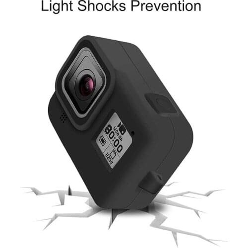 Soft Silicone Case for GoPro Hero 8 Black Protective Full Cover Shell for Go Pro Hero 8 Action Camera Accessories
