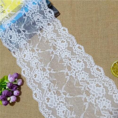 E3581width 22.5cm Nylon Spandex stretch Jacquard lace trimmings