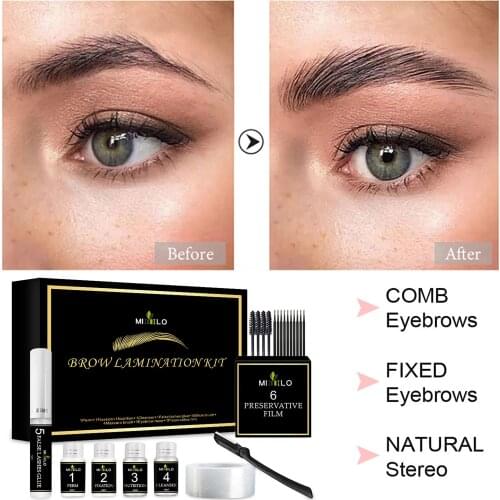 2 In 1 Eyelash Eyebrow Lifting Set Mi-pernament Brow Lift Kit Eyebrow Lamination Kit Styling Perming Setting Curling EyelashLift