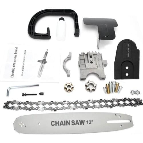 12 Inch Electric Chain Saw Bracket Set Universally Used for 100/115/125 Angle Grinder Electric Saw Parts Into Chain Saw Mini Saw