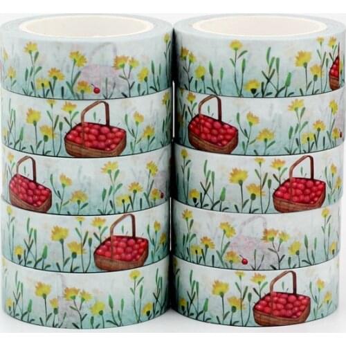 NEW 10pcs/Lot Decorative Summer Daisy 24 Solar Terms Washi Tapes DIY Bullet Journal Adhesive Masking Tape Cute Stationery