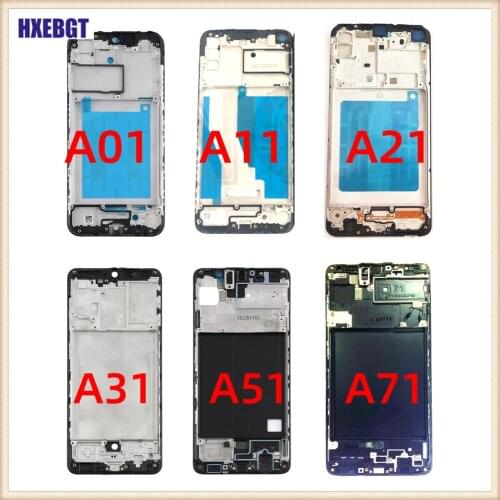 LCD Front Frame Housing Chassis For Samsung A01 A11 A21 A31 A41 A51 A71 A015 A115 A215 A415 A515 A715 Middle Chassis Bezel Part