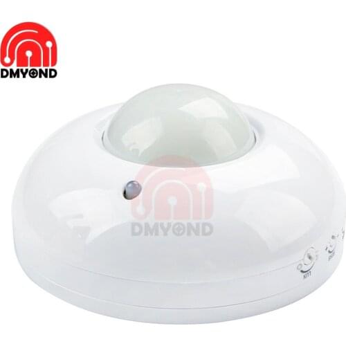 AC 110V-240V For Home High Sensitivety Human 360 degree PIR infrared motion sensor Light Switch Ceiling Recessed Switch