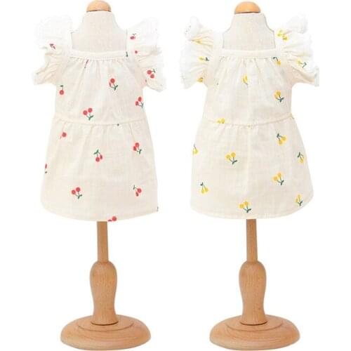 Dog Dress Hat Cap Summer Cat Dog Dresses Skirt Outdoor Travel Pet Clothing Puppy Yorkshire Pomeranian Poodle Bichon Dog Clothes