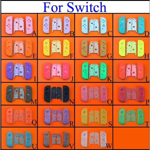 YuXi for Nintend Switch NS Joy Con Clear Plastic Housing Shell Hard Case Left / Right Joycon Controller Cover Game Accessories