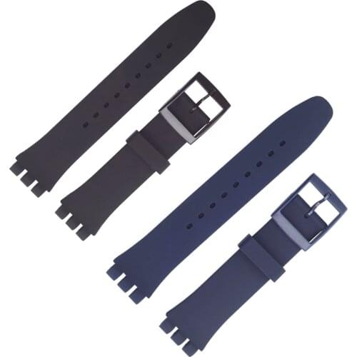 Replacement watchband watch band strap for Swatch strap 17mm and 19mm 20mm High quality