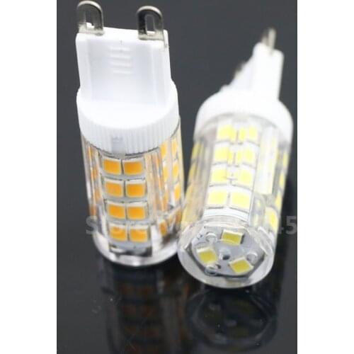 LED Lamp G9 Light 220V Clear Surface Lights 2835SMD Ceramic bulb G9 Corn Bulbs G9 SMD2835 51LED Lamps 5W Light 5pcs/lot