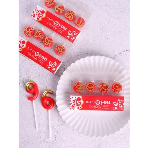 Happy birthday cake candle decoration