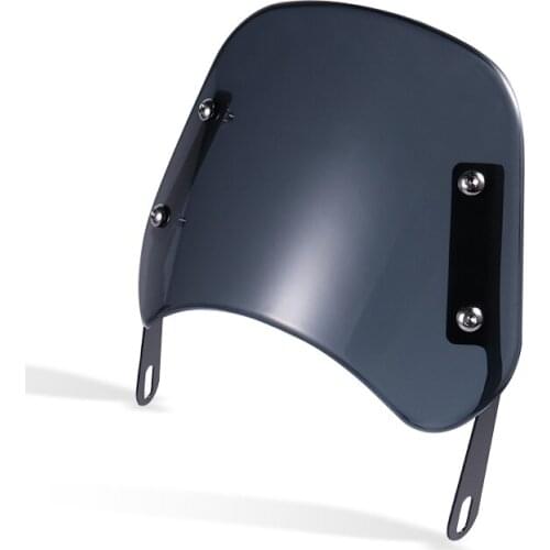 Universal 5-7'' Windshield Windscreen Front Round Headlamp Fairing Bracket For Honda Yamaha Suzuki Cruiser Chopper Cafe Racer