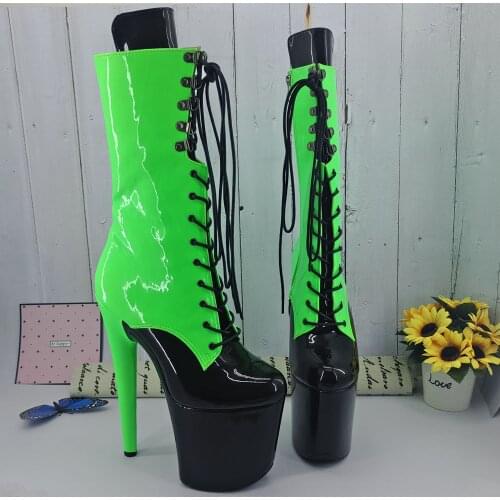 Leecabe Mixed color Upper Color 20CM/8Inch Womens Platform Sandals party High Heels Shoes Pole Dance bootie