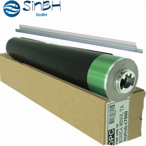 1Set X 250,000 Pages Japan Fuji OPC Drum Bizhub C6500+Drum Cleaning Blade For Konica Minolta Pro C5500 C5501 C6000 C6501 C7000