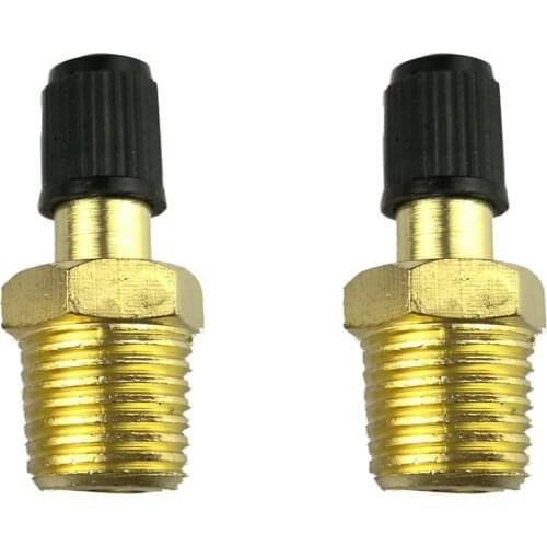 `2pcs 1/4" NPT MPT Brass Tire Tyre Air Compressor Tank Fill Valves for Valve Car-Styling Car Accessories Dropshipping