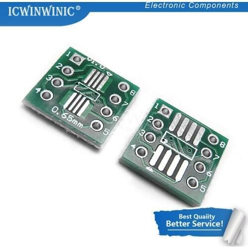 20piece TSSOP8 SSOP8 SOP8 to DIP8 Transfer Board DIP Pin Board Pitch Adapter In Stock