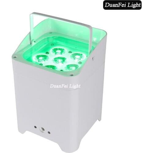 30 pcs indoor led batteried par lights led wash wall par rgbwa uv 6in1 6x18w dmx wireless remote wifi control par light