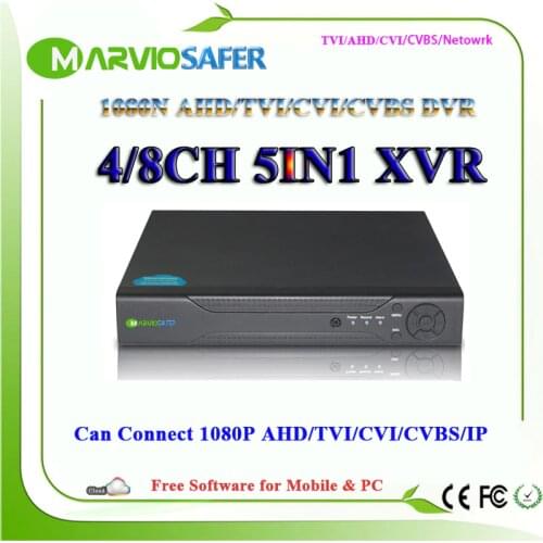 4ch 8ch 1080N HD AHD-NH/ 8 Channel TVI AHD CVI DVR TVR CVR AVR CCTV Camera Recorder Can Connect to AHD-H 1080P HDMI Output