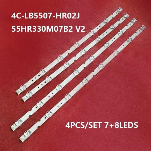 5set=20pcs LED Backlight strip For TCL 55P65US 55U3800C 55P65 55D6 55F6 55L2 4C-LB5508-HR03J PF02J 55HR330M07B2 55HR330M08A2 V2
