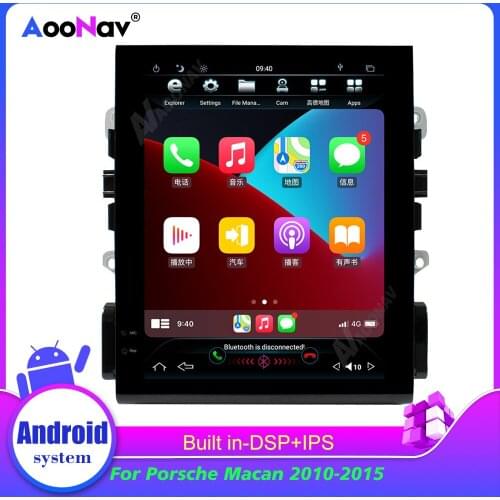 Car Radio For Porsche Macan 2010-2015 Android 9.0 GPS Navigation Stereo Multimedia Player Vertical Screen 2 Din Head Unit