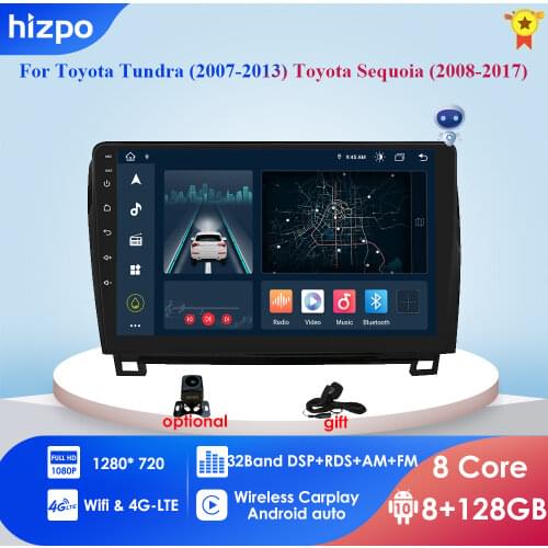 Ossuret 9 inch Head Unit 2Din Car Android Radio multimedia player For Toyota Tundra Sequoia 2 Din autoradio video GPS Navi WiFi