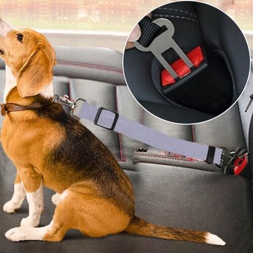 Dog Cat Car Safety Belt Adjustable Pet Seat Vehicle Seat Belt Pet Leas Dog Magic Clip Pet Supplies Safe Lever Traction Collar