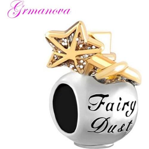 Womens luxury jewelry perfume bottle charm beads DIY handmade jewelry amulet Fit Pandora Bracelet Necklace
