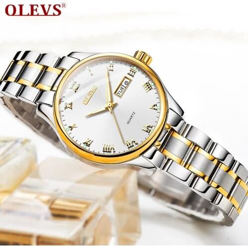 Stainless Steel Quartz Watches Ladies Business Watch Luxury Brand Fashion Women Watches Date Clock Relogio Feminino Waterproof