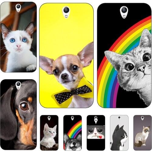 Coque Cases For Lenovo Vibe S1 Cover Case 3D Flower Print Soft Silicon TPU For Lenovo Vibe S1 S1A40 S1C50 5.0" Phone Cover