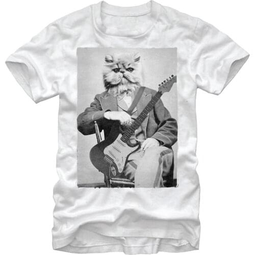 Lost Gods Electric Guitar Kitty Mens Graphic T Shirt discount shirt hot new fashion top free shipping officia