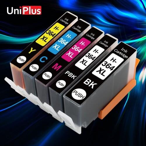 UniPlus 364XL Ink Cartridge Compatible HP 364 HP-364 HP364XL for HP Photosmart 5510 5511 5512 5514 5515 5520 5522 5524 6510 6512