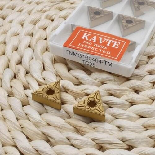 KAVTE TNMG160404-TM R-S L-S MT HQ CQ CM TNMG160408 Turning Cutter Medium Finish Machining of Steel Tungsten Carbide Inserts