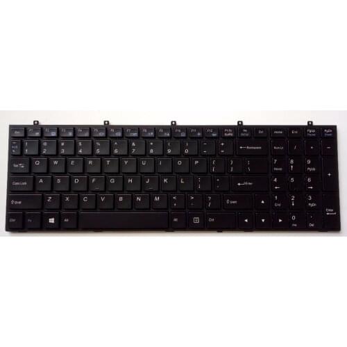 New for Clevo W370 W370ST W370ET W370SS W370SK W370STQ W370STQ laptop English US keyboard backlit frame black