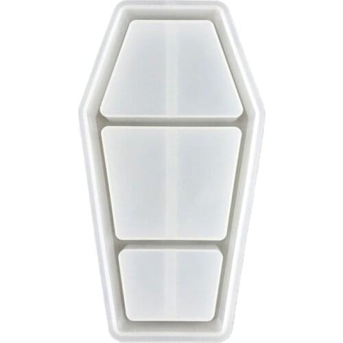 D7WB Coffin Storage Box Epoxy Resin Mold Organizer Rack Silicone Mould DIY Craft Mold