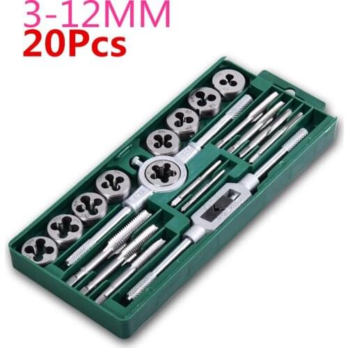 Professional Metric Tap and Die Wrench Set M3-M12 M6-M12 Screw Thread Tapping Bit