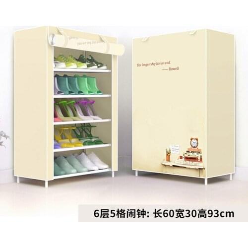 Simple Nordic shoe cabinet dust storage simple shoe rack creative multi-layer large capacity storage shoe