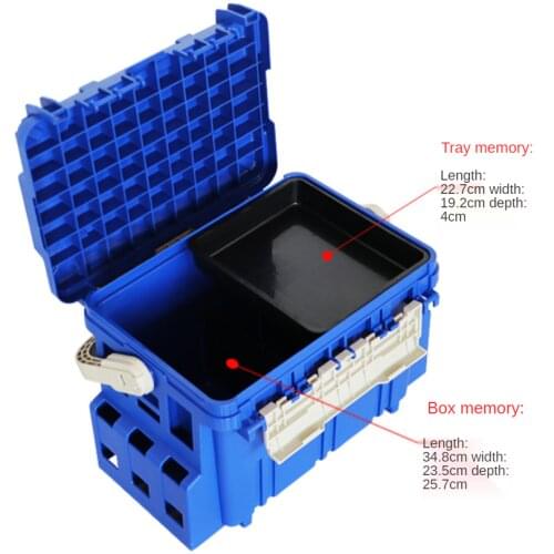Outdoor Tool Box Accessories Fake Bait Wheel Box Fishing Multi-Function Fishing Box Fishing Toilet Portable Bait Box